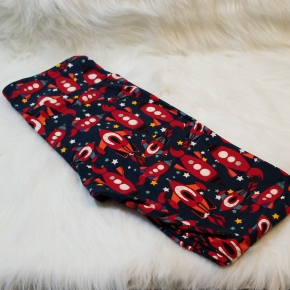 Lularoe OS leggings Rockets - Picture 1 of 6